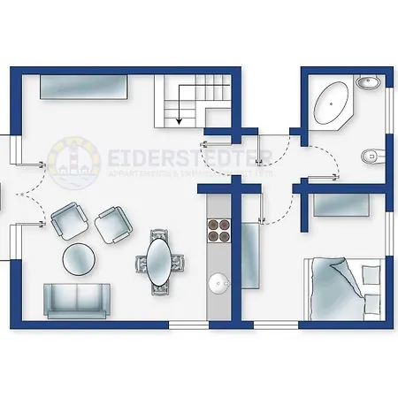 Wohnung-og-rechts-achtern-diek-id-083 Apartment *